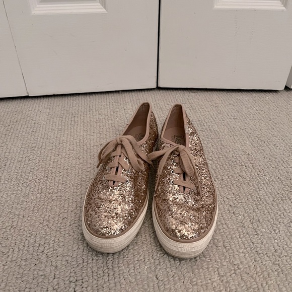 Keds Shoes Keds Rose Gold Glitter Sneakers Poshmark